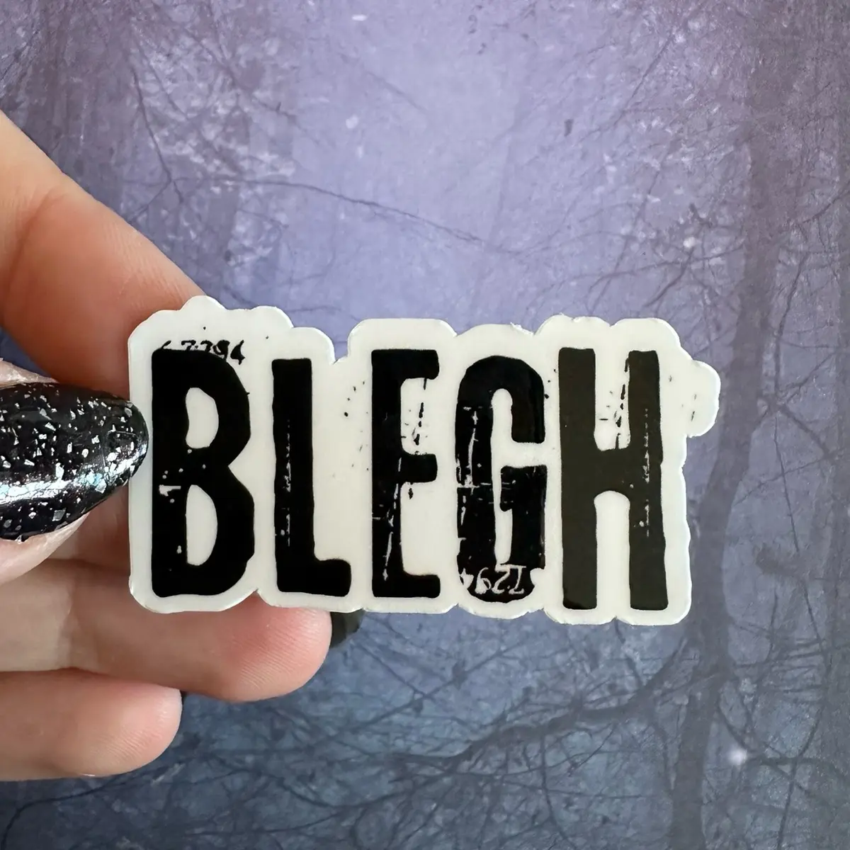 Blegh graffiti style metal metalcore sticker