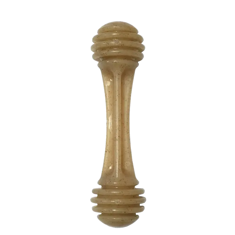 sodapup Honey Bone eChew Ultra Durable Nylon Dog Chew Toy - POWER CHEWERS, REDUCES PROBLEM BEHAVIORS, FRESH BREATH, SAFE, MADE IN USA, DISHWASHER SAFE