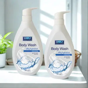 Simply Bodycare 2 Pack Body Wash | Moisturizing 34 FL OZ (1000ml) Paraben Free, Phthalate Free, Silky Hydration, For Men and Women