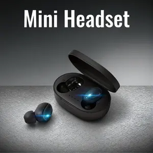 Mini Earphones Wireless Earbuds Portable Earpiece Handsfree Communication Headset with Microphone for Mobile Phone Headphones Game Wireless BT Headset