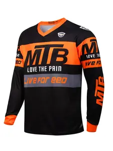 MTB New Long Sleeve Sports Shirt Bicycle CyclingBike Downhill Jersey Motorcycle Mountain Bike Motocross Shirt Polera Mtb Jersey Sportswear Top Sports Apparel