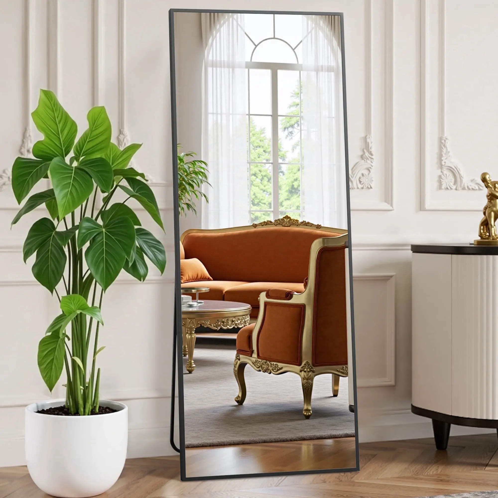 EDX Full Length Mirror 64"x21" Full Body Mirror Rectangle Free Standing Wall Mounted Leaning Hanging Full body Mirrors