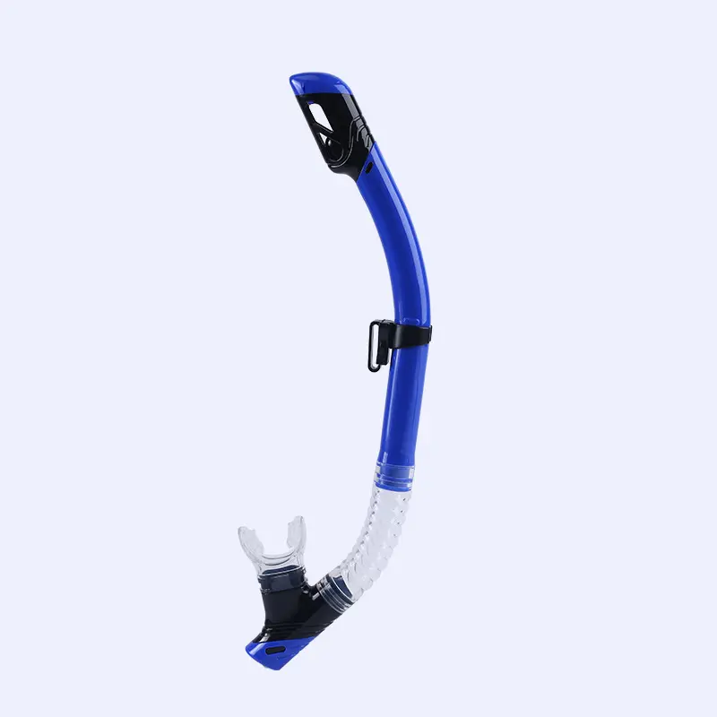 Transparent blue breathing tube