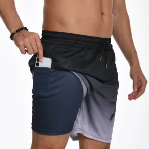 JUNBAOSS Mens Swim Trunks with Compression StretchBeach Shorts with Pockets No-Chafing BoardShorts, Breathable Fit Hawaii Beach Shorts SwimwearBathing Suits Sports Shorts