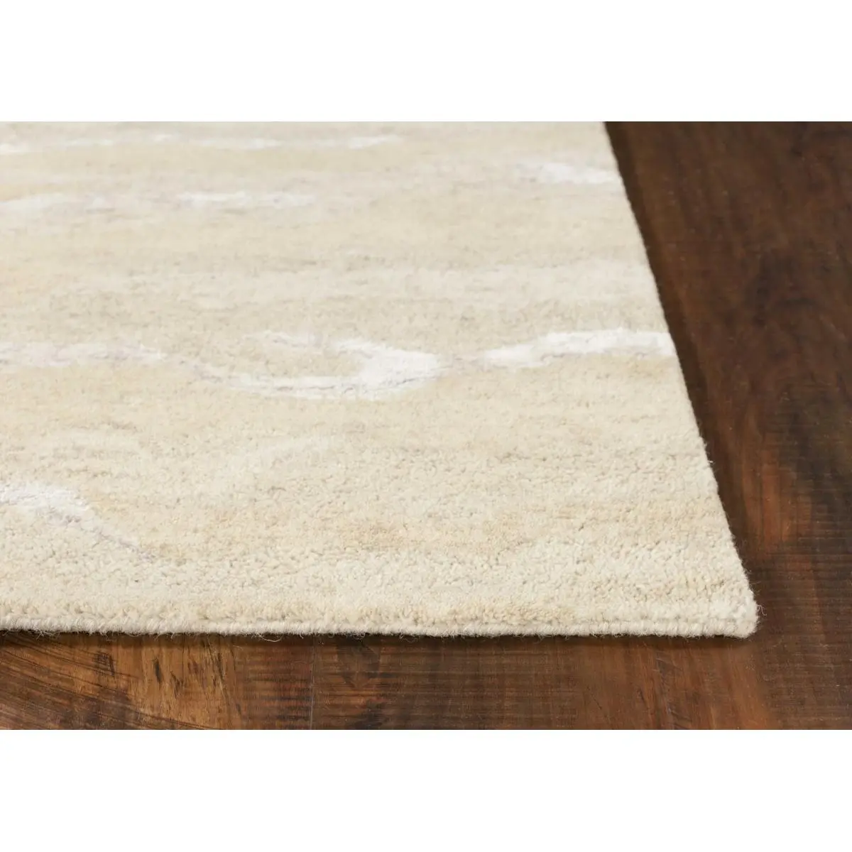 HomeRoots 375343 39 x 63 in. Ivory Wool or Viscose Rug