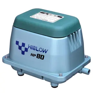 Hiblow 4000155 HP 80 0.1 hp 1056 gph Aluminum Switchless AC & Battery Septic Air Pump