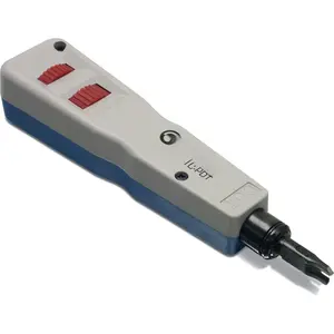 Punch Down Tool With 110 And Krone  Insert & Cut Terminations In One Operation Precision Are Interchangeable Reversible Network Grey TC-PDT