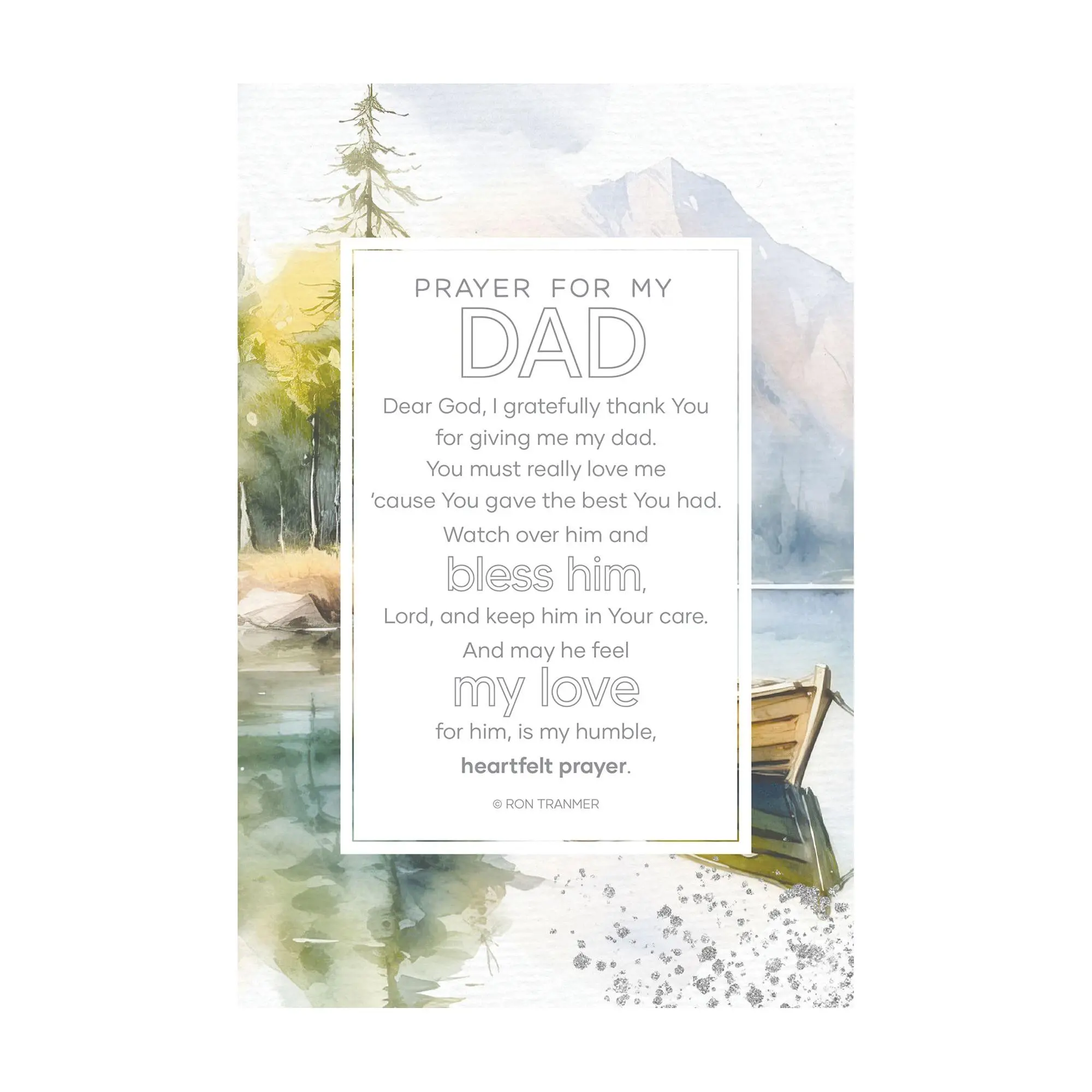 Dexsa Prayer For My Dad Wood Plaque with Easeland Hook