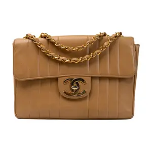 Pre-owned CHANEL Leather Crossbody Bags Mademoiselle J Beige Caviar C25033589