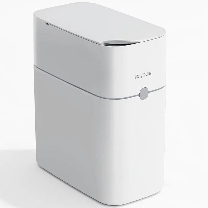 Touchless Bathroom Smart Senor Trash Can，Bathroom Intelligent Sensor Garbage Bin, Waterproof, Space Saving, Ultra-Thin Design，Suitable for Various Rooms Such as Living Room, Kitchen, Bedroom, Office, etc