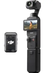 DJI Osmo Pocket 3 Creator Combo, 1'' CMOS, 4K Resolution/120fps Vlog Camera, 3-Axis Stabilization, Face/Object Tracking, Mic Included for Clear Sound, Digital Camera for YouTube