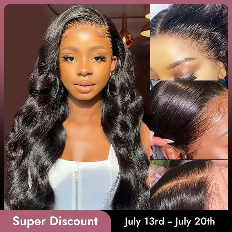 [Summer Sale] Wiggins Hair Ready to Go Glueless Wig Body Wave 7x4 & 7x5 Lace Closure Wigs Human Hair Pre Cut Lace Pre Bleached Knots Wig Beginner Friendly And 13x4 Lace Front Wig 180% Density Pre Plucked Hairline #weeklydeals #DealsForYouDays