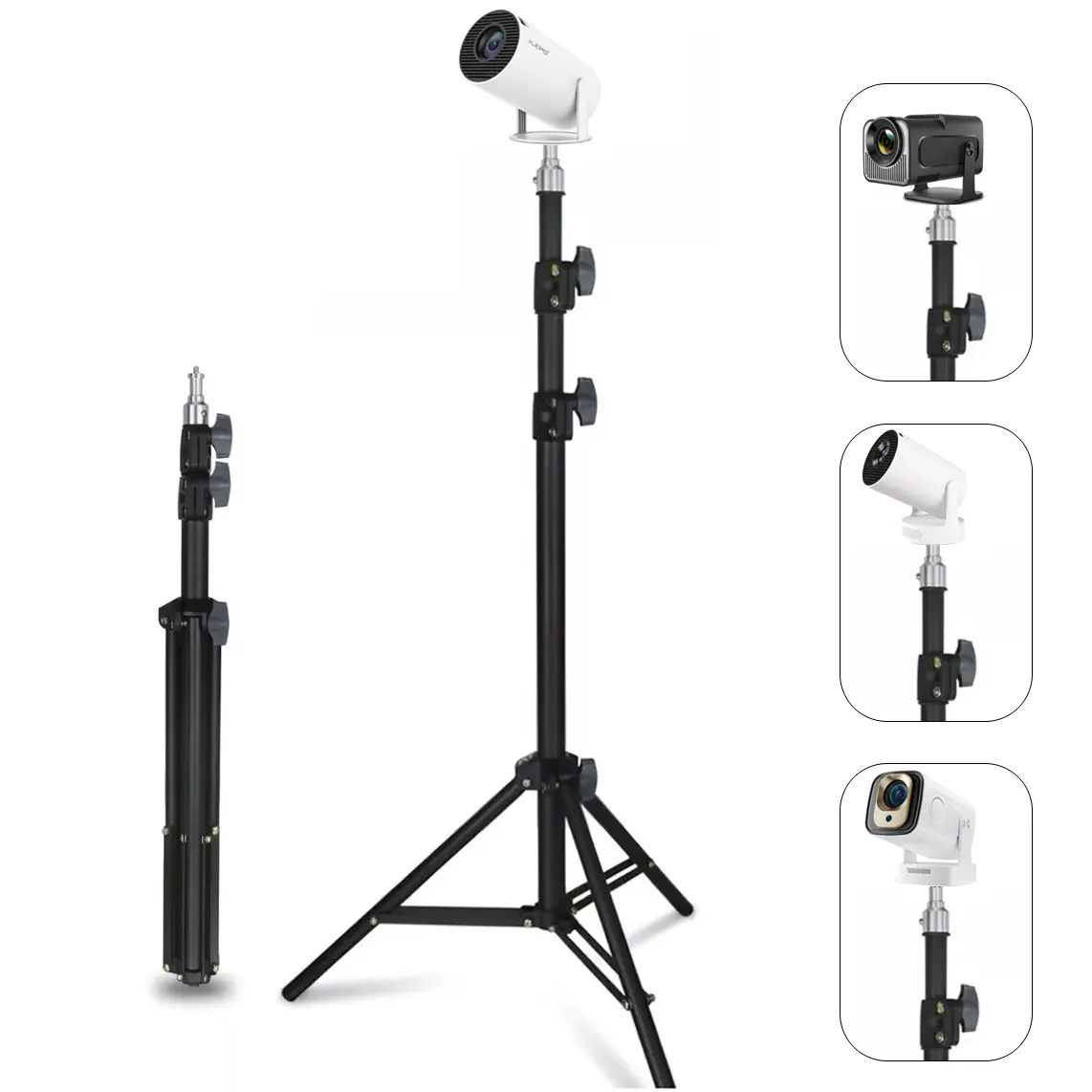 Projector bracket Universal Adjustable Floor Stand for Projector, Camera, Lighting | 1/4” Screw, Holds 11 lbs, Extends to 63” | Perfect for Home Theater & Live Streaming Studio | #VersatileStand #TikTokMadeMeBuyIt
