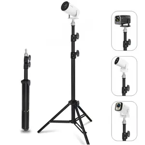 Projector bracket Universal Adjustable Floor Stand for Projector, Camera, Lighting | 1/4” Screw, Holds 11 lbs, Extends to 63” | Perfect for Home Theater & Live Streaming Studio | #VersatileStand #TikTokMadeMeBuyIt