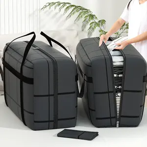Large Capacity Foldable Storage Bag for Home Use, Organizes Clothes and Blankets, Portable and Durable Moving Storage Solution