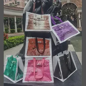 2025 INS blogger's parody creative grocerybags platinum bag remake fashion blogger's same fitness and leisure bag Beach Bag