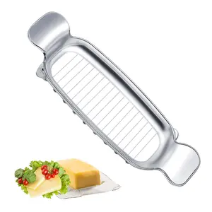 Stainless Steel Cheese Cutter and Butter Slicer - Multifunctional Cutting Kitchenware Food Tool for Block Cheeses and Butter Utensils