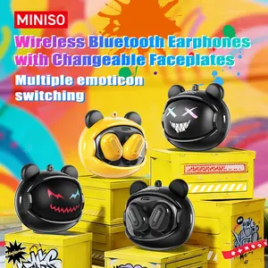 MINISO MS118 Face-Changing Earbuds-AI Translation Earbuds – 134 Languages, Bluetooth 6.0, Real-Time Interpreter