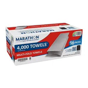 Marathon Multifold 1-Ply White Paper Towels 16 pks., 250 towels/pk Napkin