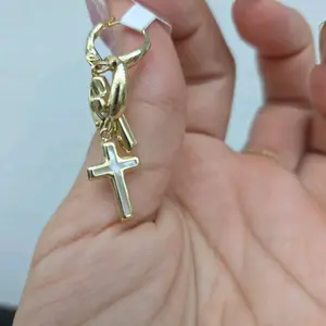 cross earrings 10k