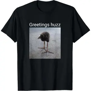 Silly bird meme brainrot gen z slang greetings huzz meme T-Shirt