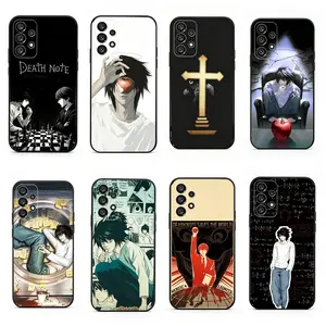 L-Lawliet D-Death Note Phone Case  for iPhone 17, 16, 15, 14, 13, 12, 11 Pro Air Plus ProMax and Samsung S26-S20 Ultra Plus FE shock-absorbing phone cases, fashionable gift.