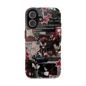 Shadow Collage The Hedgehog Phone Case, Cartoon Protection Phone Case, Accessory Durable, Birthday Gift