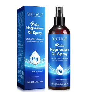 Yecuce Pure Magnesium Oil Spray 250ML, Concentrated Chloride Solution, Improves Sleep Quality & Skin Health, Suitable All Skin Types