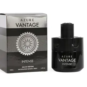 Azure Vantage Intense Eau De Parfume Natural Spray Cologne For Men 3.4 Fl Oz Vanilla Vetiver