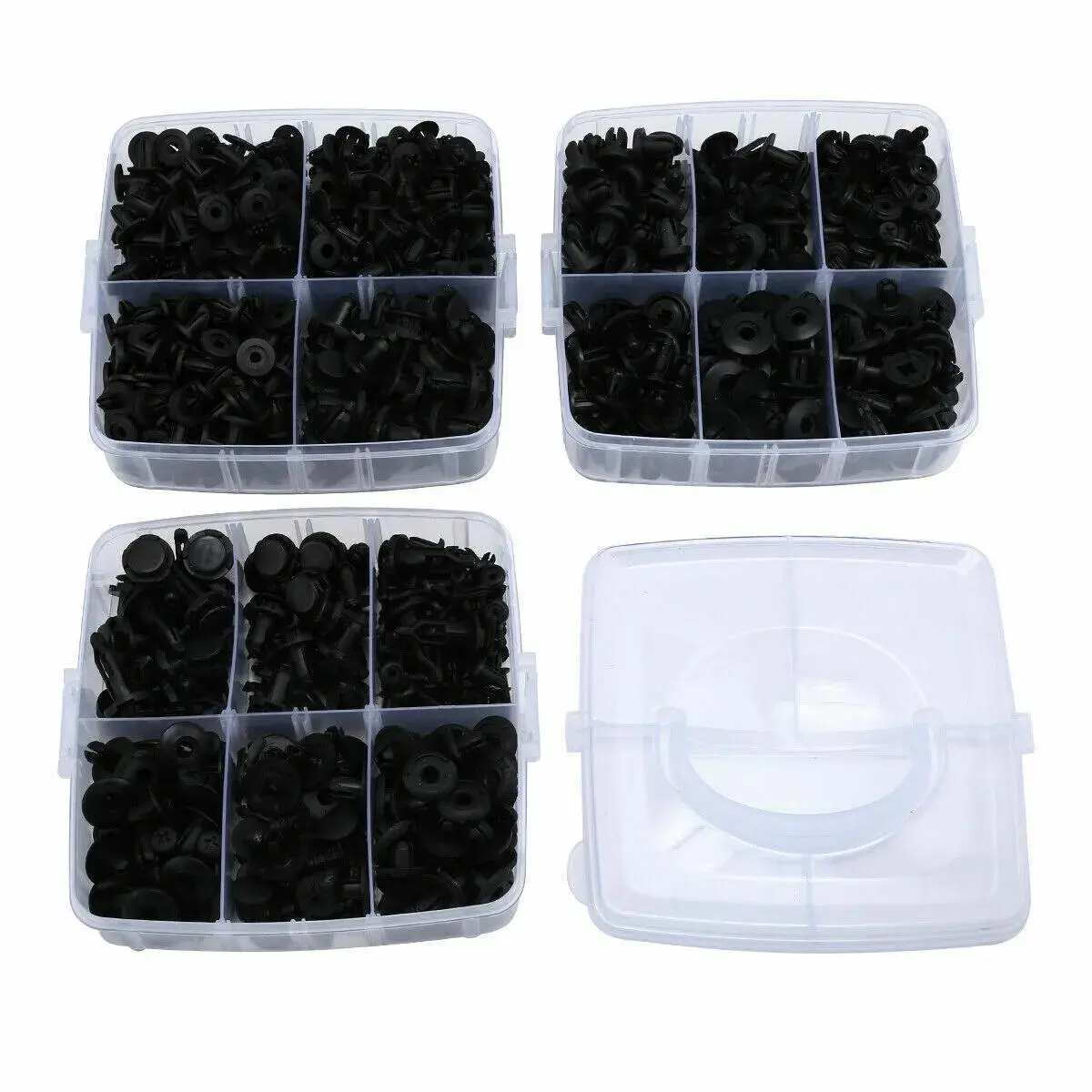650 Pcs Universal Car Retainer Clip Kit, Nylon Push-Type Auto Trim Rivets with Panel Removal Tools, Fasteners for Bumper Fender Door Skirt Repair for Cars, Trucks & SUVs DIY Maintenance