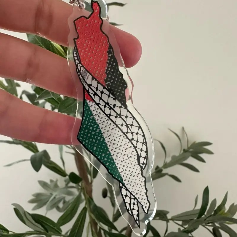 Palestine map Keychain