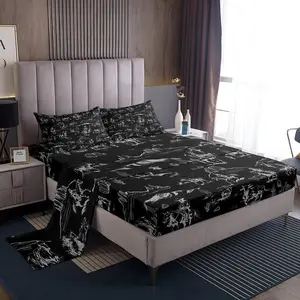Feelyou Wild West Cowboy Bedding Set - Soft, Breathable Durable Sheets, Decorative Bedsheet Sets with Deep Pocket Fitted & Flat Bed Sheets for Boys (Western Rodeo Theme Decor)