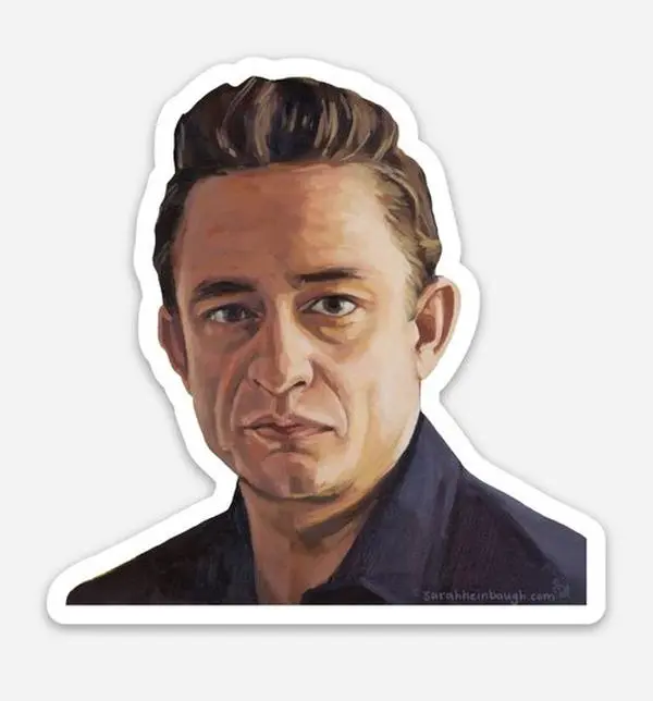 Johnny Cash Sticker