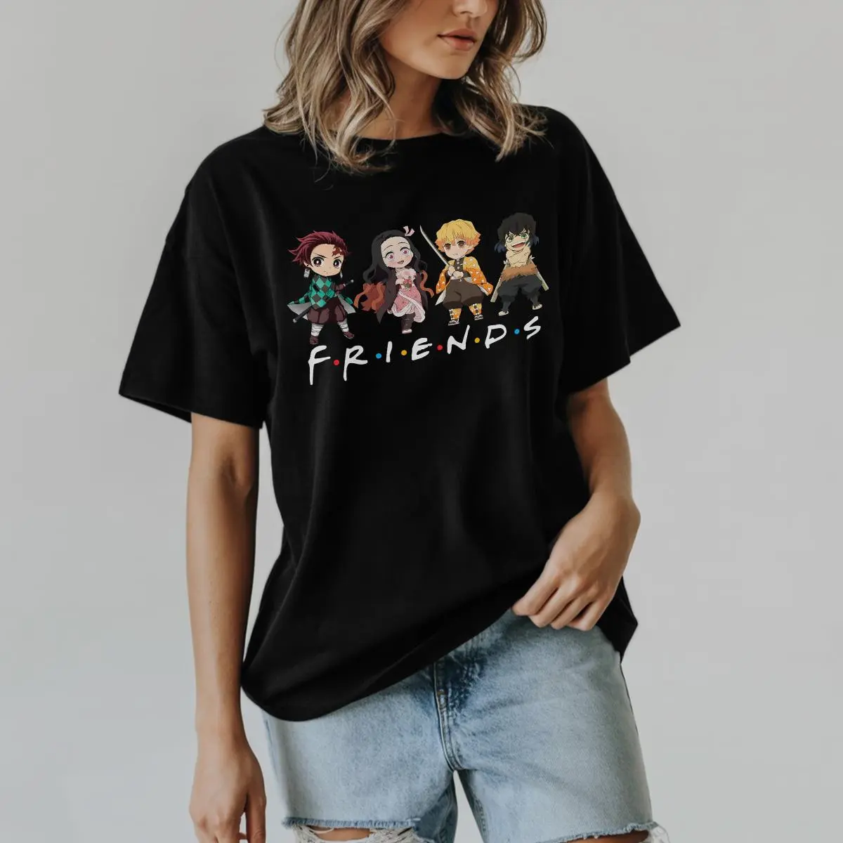 Demon slayer Anime Shirt, Anime Lover Shirt, Anime graphic shirt, Anime Manga Shirt, Anime nezuko kamado Gift Men and Women T-shirt 25723