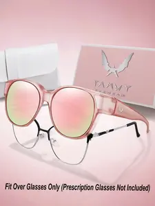 Comfortable Fit over Glasses for Women & Men, Sporty Design, Uv400 Protection, PC Frame Material, All Seasons Use, Casual Eyewear