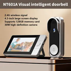 NT601 Wireless Video Doorbell Camera, Smart Security Doorbell Camera,  Modern Home Security Doorbell with Night Vision, Safety Intercom for Privacy, Alarm, Sensor,2026 Upgraded