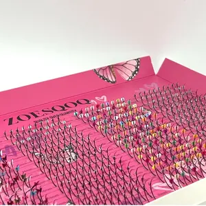 Wispy Add On Book for Eyelashes with Butterflies, Rhinestones, Hearts and Stars, 8mm-22mm