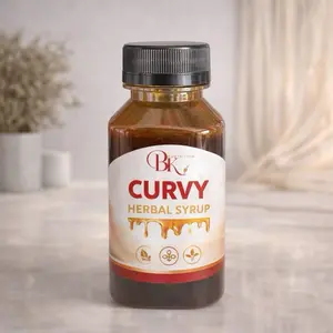 BK Curvy Herbal Syrup Strawberry Flavor 6.7 oz 200 mL Herbal Beverage Supplement for Daily Wellness Routine