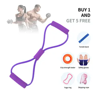 Figure 8 Resistance Band: Shoulder & Back Sculptor, Get Swan Neck & Straight Shoulders at Home resistance band elbow pad board fitting ergonomic foot  pedal  puller fitness beginner hospital  ball various set flexibility exercise dumbbell gym system 4-in-