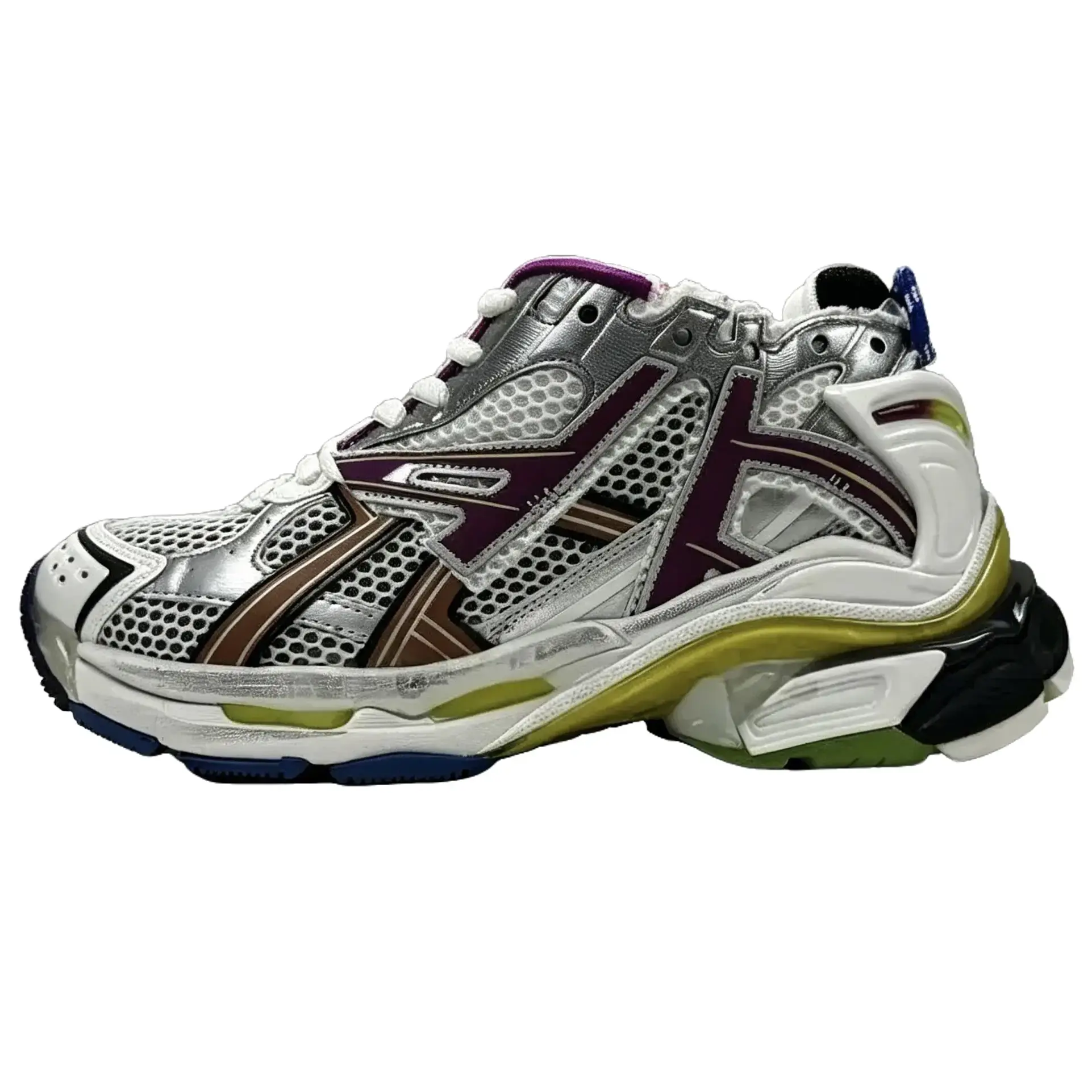 2026 new men's and women's trendy dad shoes, vintage worn-out style chunky trainers, multiple colors, height-increasing running shoes, sizes 35-46.