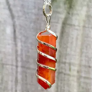 Carnelian Pendant Necklace