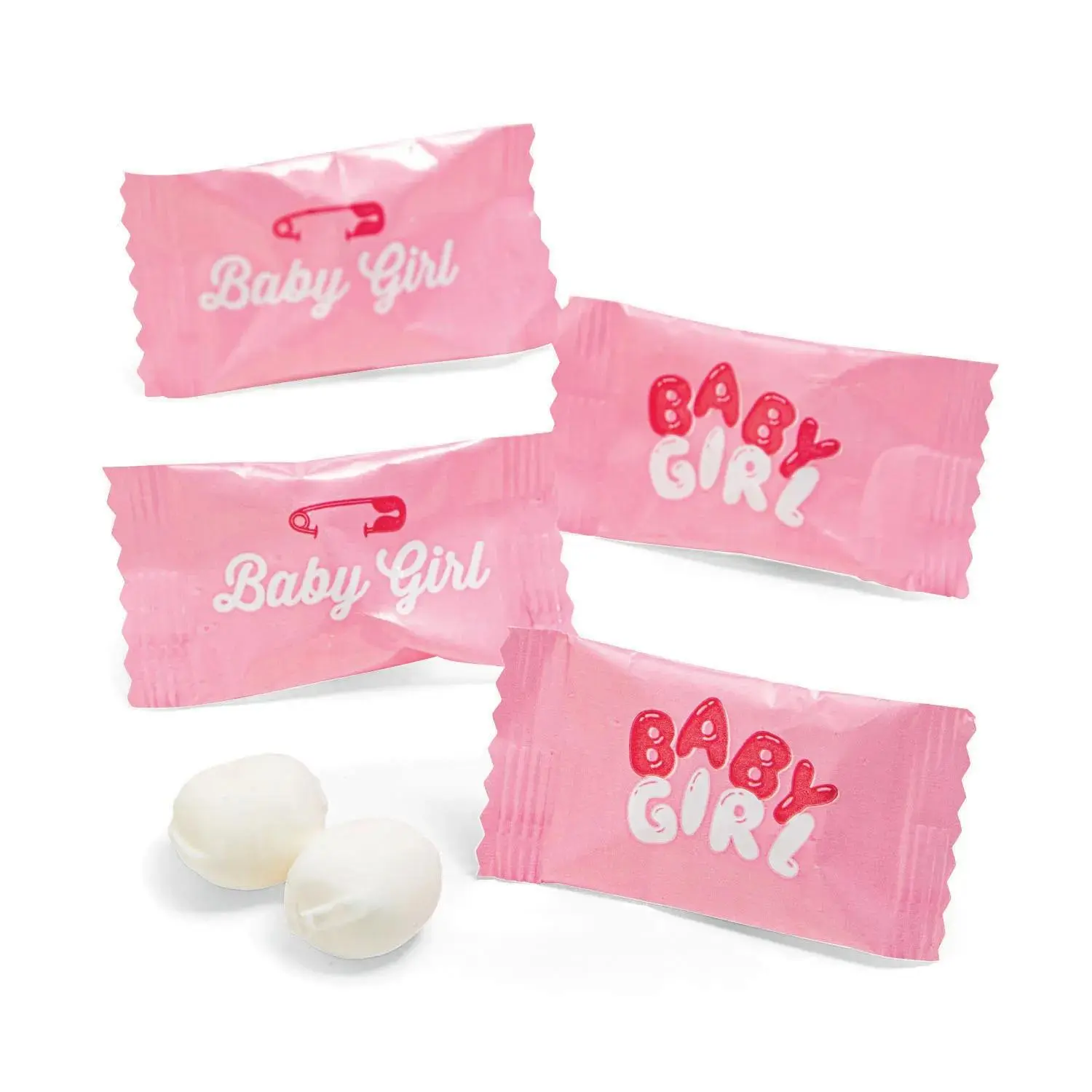 14 oz. “It's A Girl!” Pink Baby Shower Buttermints - 108 Pc. 14 oz. “It's A Girl!” Pink Baby Shower Buttermints - 108 Pc.