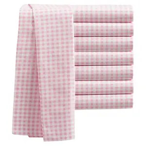 Gingham Print Sheet Set in Pink