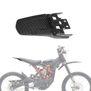 Rear Fender for SurRon Sur Ron X S LBX, Modified Rear Fender for Segway X160 X260, Imitation Carbon Fiber Long Back Mudguard for Surron Sur Ron Light Bee X/S Segway X260 X160 Electric Dirt Bike Parts, Easy Installation, Gift Motorbike