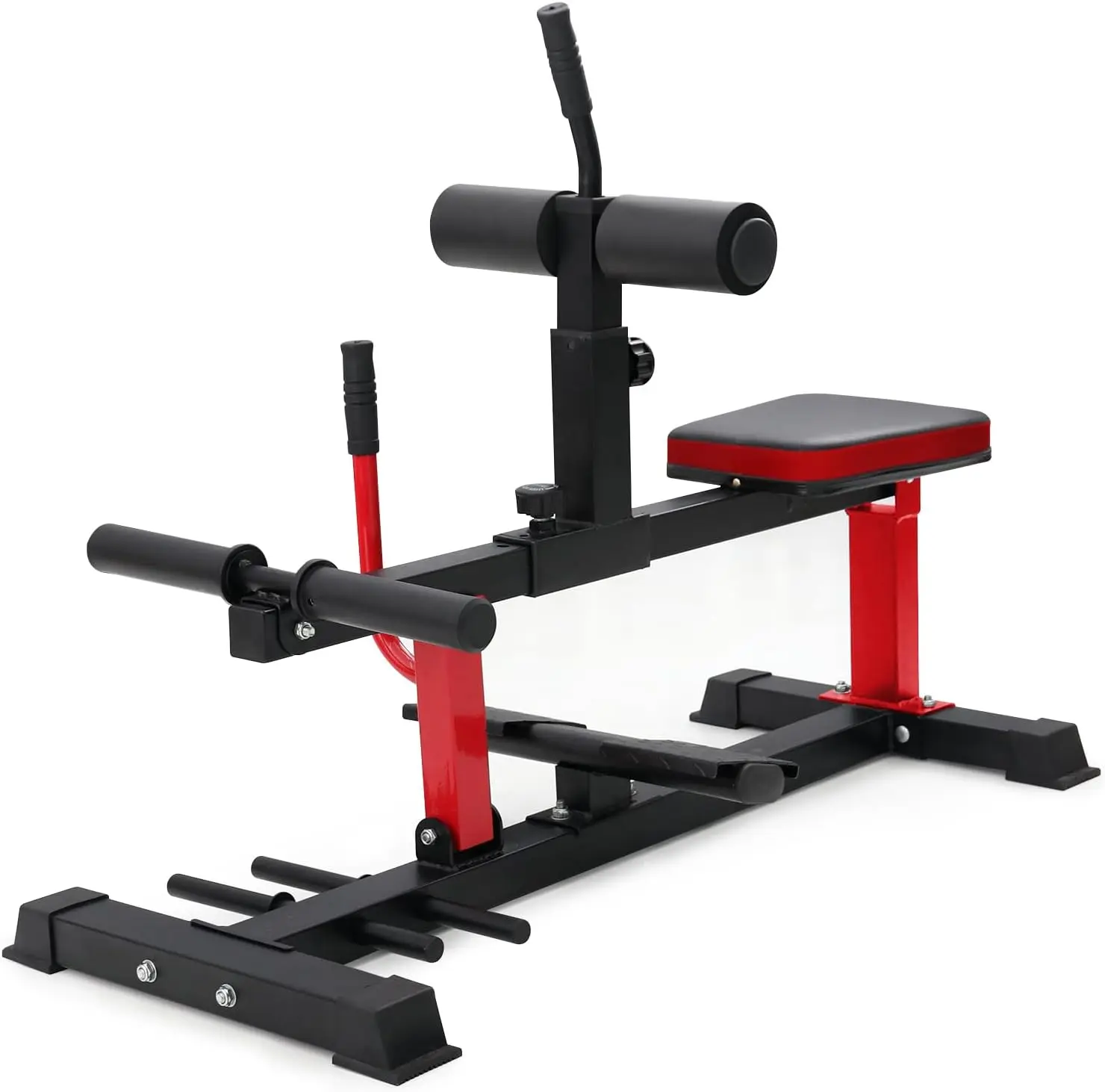 Calf Raise Machine, Adjustable Seated Calf Machine, Calf Workout Machine with Band Pegs, Calf Exercise Leg Training Machine Home Gym Fitness Equipment Muscle Activation Ergonomic Design Maximum Assembled Dimension Balance