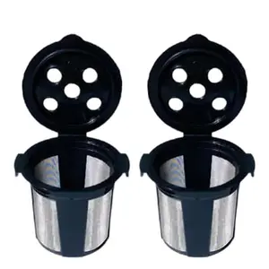 DeliBru Reusable K Cups for Keurig Supreme and K Supreme Plus Coffee Pods Filter - Pack of 2 - Refillable K Cups for Keurig Supreme Plus Coffee Maker - K cups reusable pod Keurig Supreme Accessories