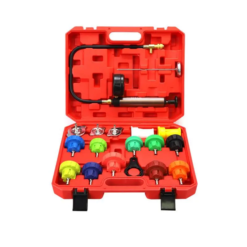 18pcs Car Tools Radiator Coolant Pressure Tester Kit