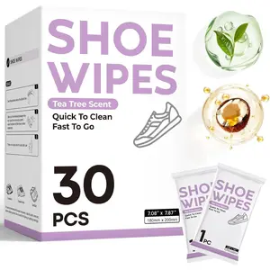 Sneaker Cleaner Wipes, White Shoe Quick Cleaning Wipes, Sneaker Eraser Wipes, Portable Travel Size,  Necessaries