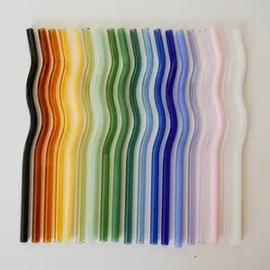 Wavy Glass Straws Wavy Glass Straws