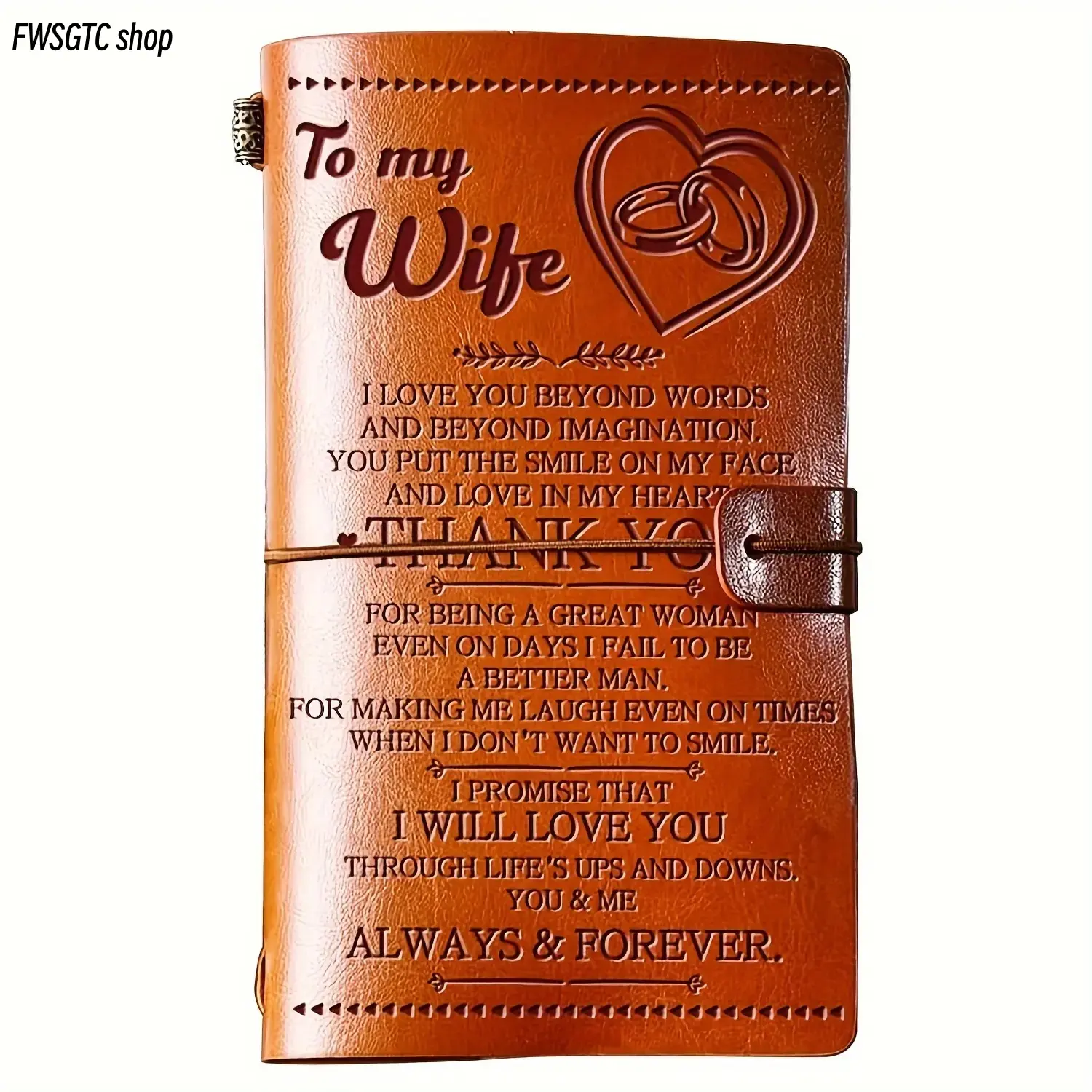 2026 New Arrival Modern Faux Leather Waterproof Cover Hardcover Journal, 1-Pack 140-Page Removable Refillable Notepad, Premium Office Stationery, Thoughtful Gift for Spouse’s Anniversary & Wedding (Sports & Outdoor Accessory)